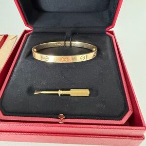 Cartier 18K Yellow Gold LOVE Bracelet 19